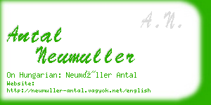 antal neumuller business card